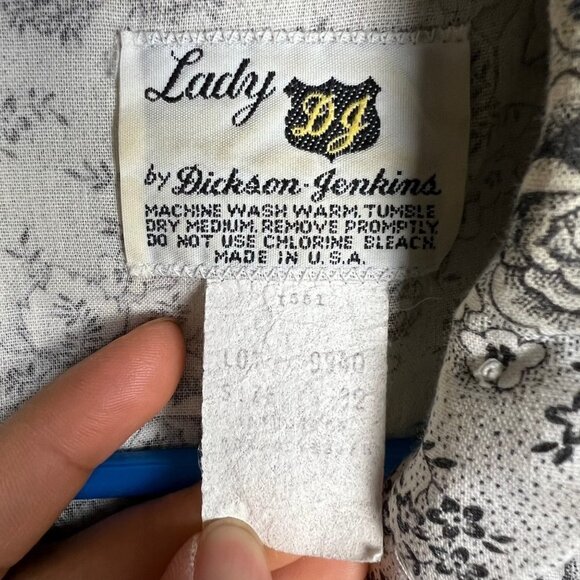 Vintage LADY DG by Dickson-Jenkins Womens 32 Western Shirt Short Sleeve Button - Picture 5 of 9